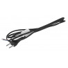 Kabel zasilający 2x0,75mm 3m czarny