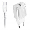 Ładowarka sieciowa FAST QC 3.0 + kabel USB typ C 3A