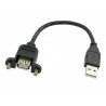 Montaż do panelu USB A gniazdo/wtyk-0.1m 