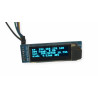 Wyświetlacz OLED 0.91cala 128x32 I2C niebieski SSD1306