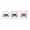 Kabel USB Type-C - USB Type-C 1.5m eXtremestyle® czarny