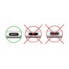 Kabel USB-C eXtremestyle® 0.3m - wzmocniony i krótki