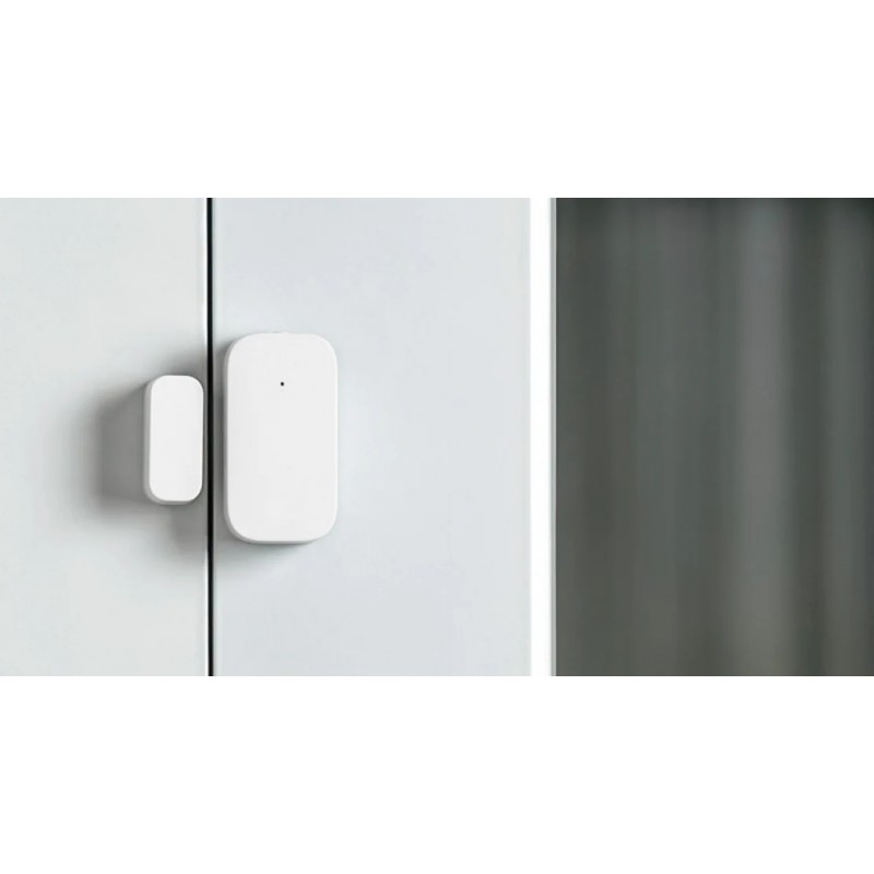 Aqara Door & Window Sensor T1 - czujnik otwarcia Czujnik drzwi i okien Aqara DW-S03D - biały, minimalistyczny design. Komunikacja Zigbee 3.0 dla inteligentnego domu.