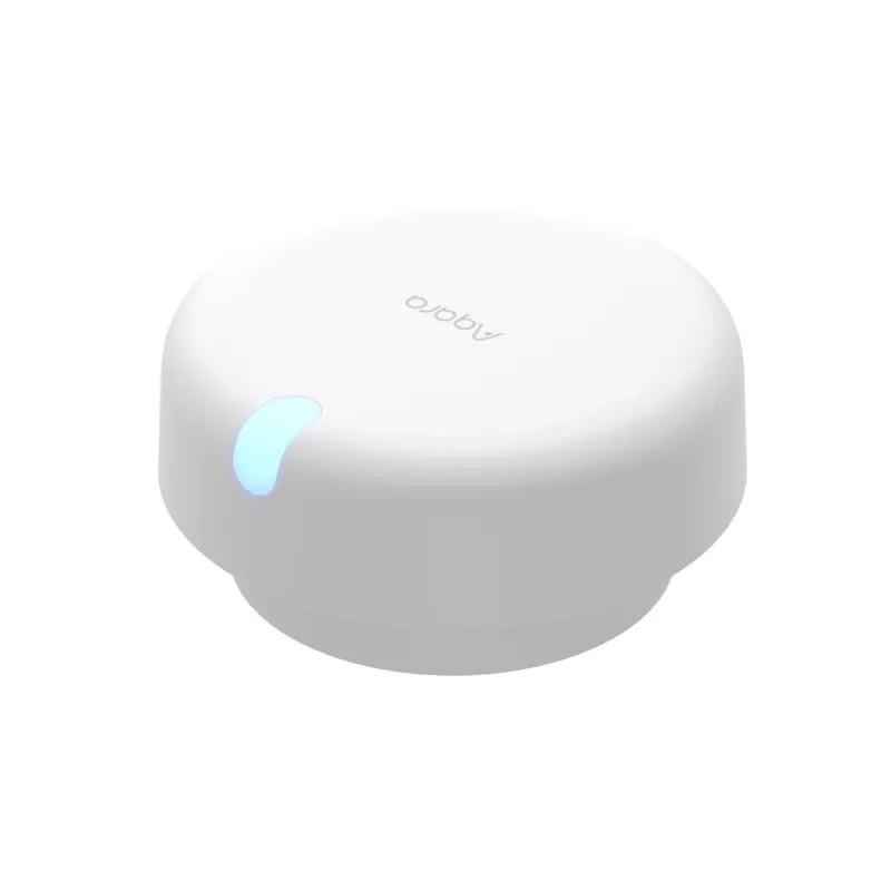 Czujnik obecności Aqara Presence Sensor FP2 – biały, okrągły czujnik WiFi Bluetooth z diodą LED.