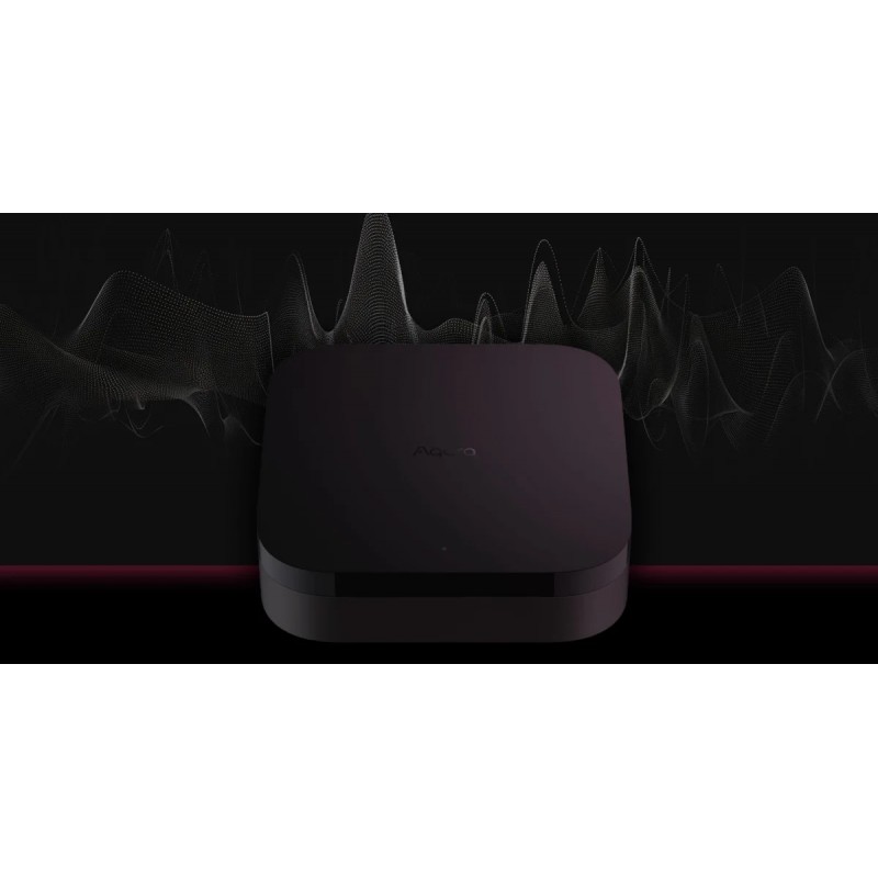 Aqara Hub M3 - centrala Smart Home Aqara Hub M3 – centrala Smart Home WiFi, Zigbee, Bluetooth, Matter. Zdjęcie urządzenia z logo Aquo i punktem LED.