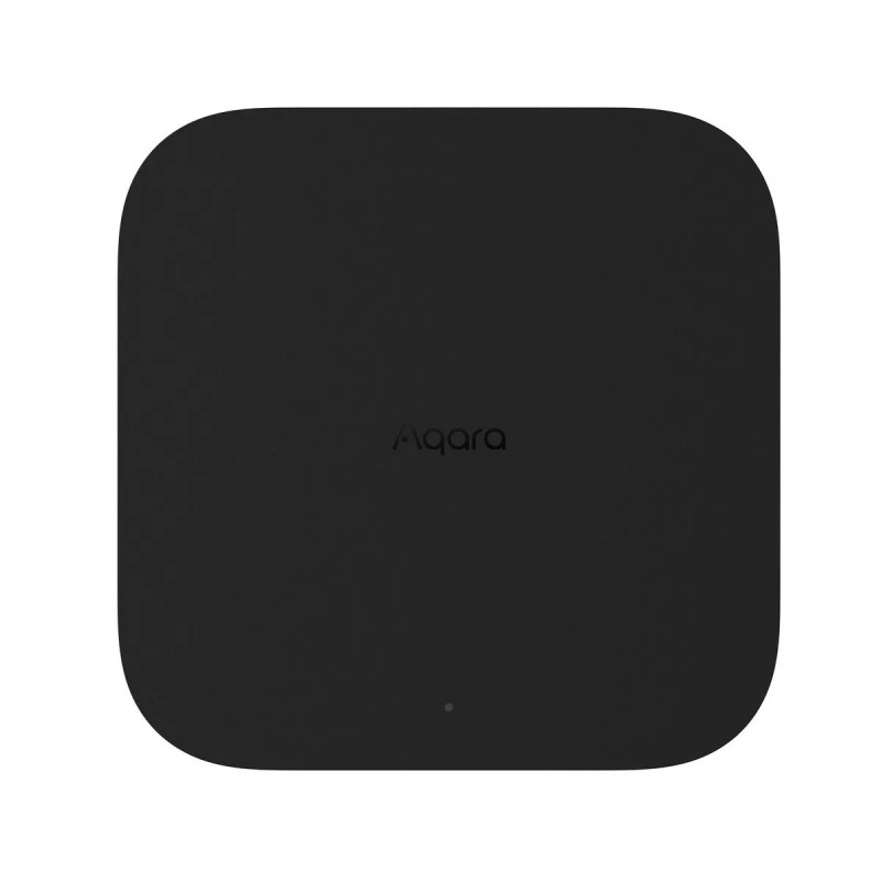 Aqara Hub M3 - Centrala Smart Home Aqara Hub M3 – inteligentna centrala Smart Home WiFi, Zigbee, Bluetooth, Matter. Czarny kwadratowy design.