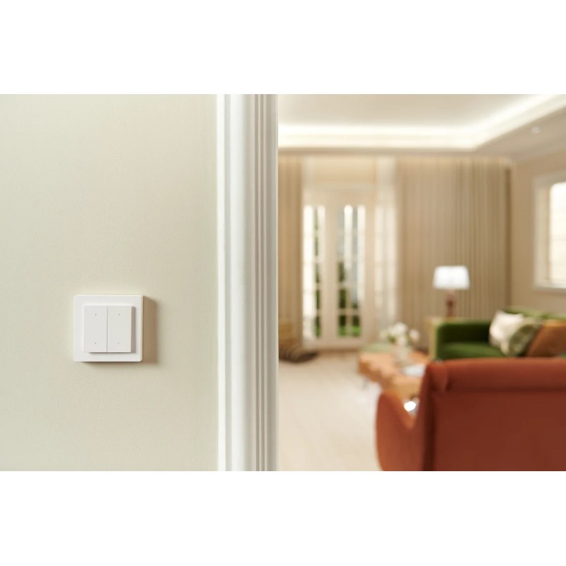 Aqara Light Switch H2 EU - biały przełącznik ścienny z 4 przyciskami, dwukanałowy, Matter/Zigbee. Inteligentna automatyka domowa.