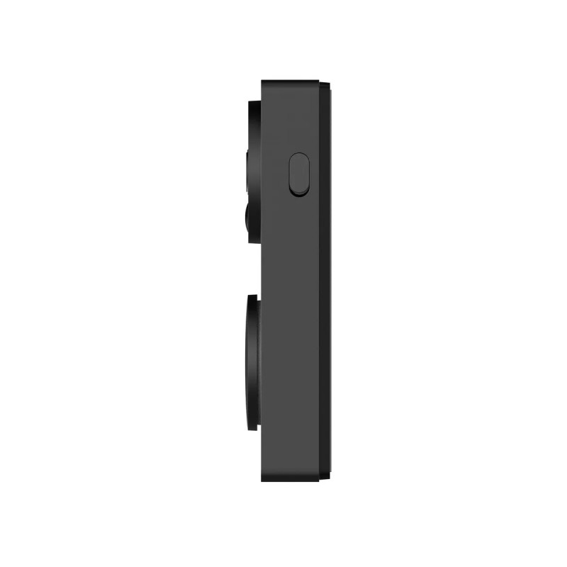 Aqara G4 Czarny - widoczny boczny widok dzwonka Aqara Smart Video Doorbell G4 czarny - wideodomofon z kamerą 1080p, elegancki design.