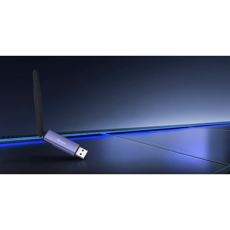 SONOFF MG24 - adapter USB Zigbee/Thread do Home Assistant. Bezprzewodowy dongle WiFi SANGEAN w fioletowym kolorze.