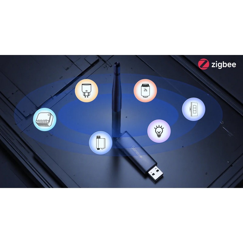 SONOFF MG24 USB Dongle Plus – adapter Zigbee do Home Assistant/Zigbee2MQTT, kompatybilny z urządzeniami smart home.