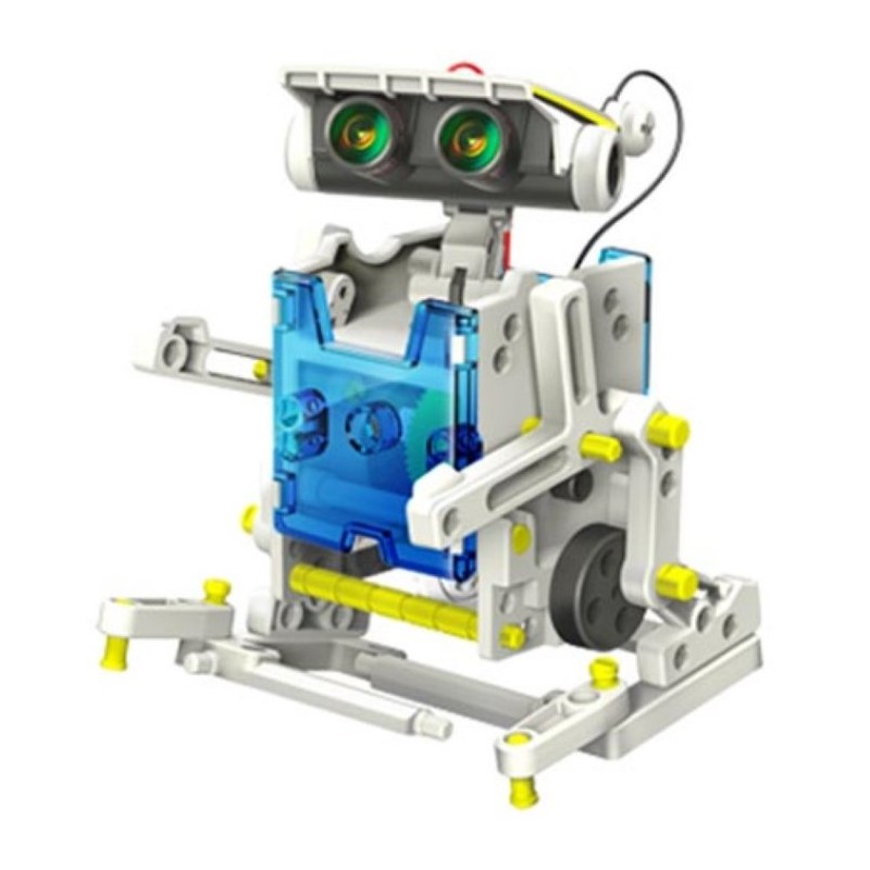 Zestaw robota edukacyjnego KSR13 - robot solarny z kamerkami i kołami, idealny do nauki STEM.