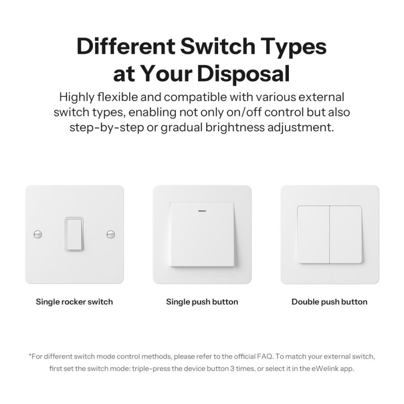 SONOFF MINI-ZBDIM – inteligentne ściemniacze Zigbee: pojedynczy, dwukrotny przycisk. Sterowanie oświetleniem i monitorowanie zużycia energii.
