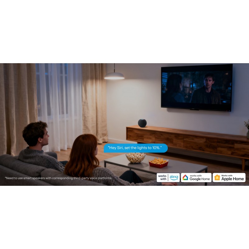 SONOFF MINI-DIM ściemniacz WiFi Matter w salonie - inteligentne oświetlenie, kompatybilny z Alexa, Google Home, Apple Home.