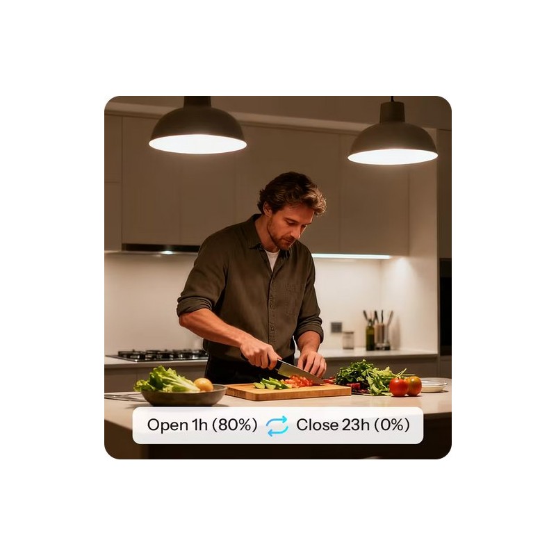 SONOFF MINI DIM – inteligentny ściemniacz WiFi Matter w kuchni, regulacja światła dla komfortu.