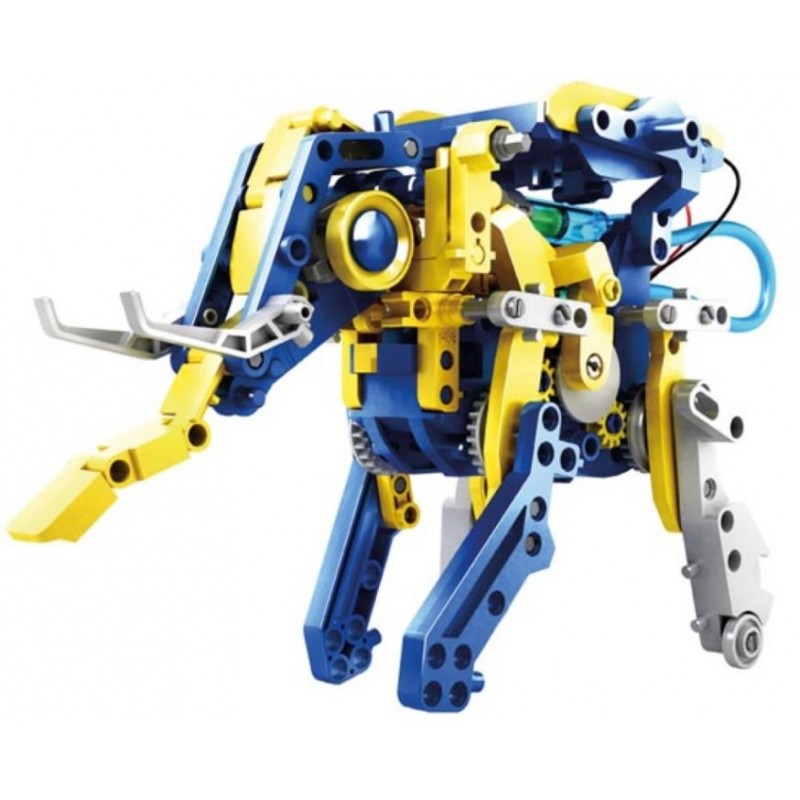 Solarne Robo-zwierzę Słoń – model edukacyjny KSR17. Zestaw konstrukcyjny STEM do nauki mechaniki, robotyka i energii.