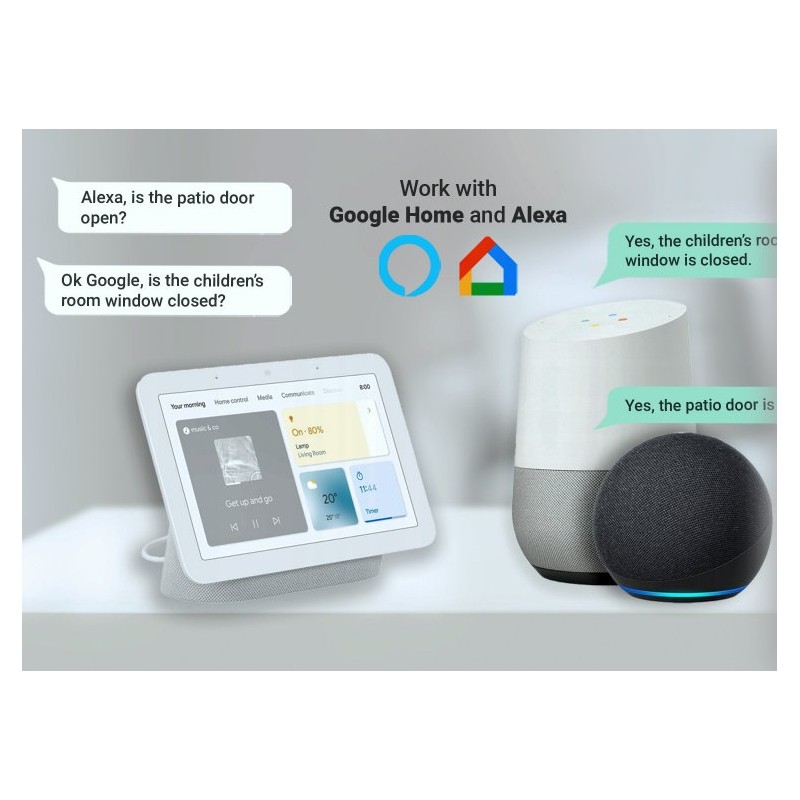 BleBox openSensor: integracja z Google Home i Amazon Alexa – sterowanie oknem głosowo. Czujnik WiFi do monitoringu.