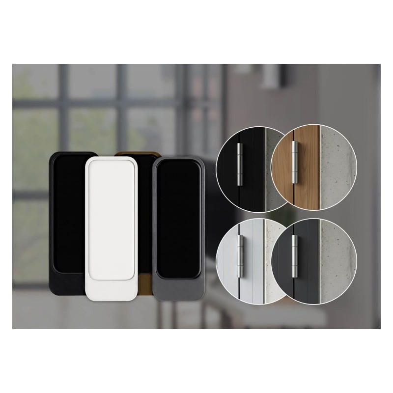 BleBox twinMagnet - biały magnes do openSensor. Wykrywanie stanu okna, minimalistyczny design.