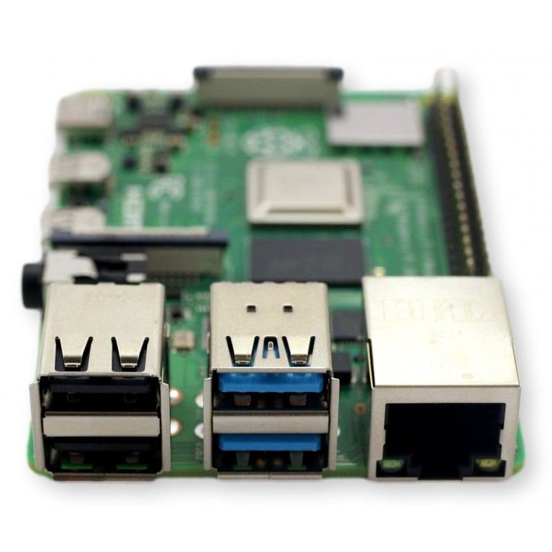 Raspberry Pi4 8GB – płyta główna z portami USB, Ethernet i HDMI. Idealny minikomputer do projektów IoT.
