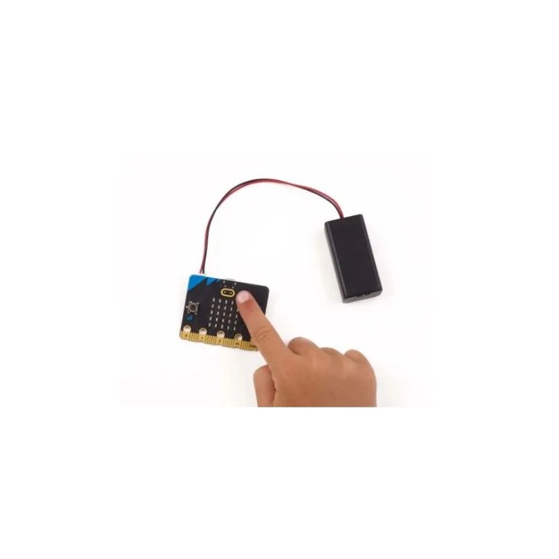 BBC micro:bit V2 GO - Raspberry Pi Pico, przycisk dotykowy i bateria. Moduł edukacyjny do nauki programowania.