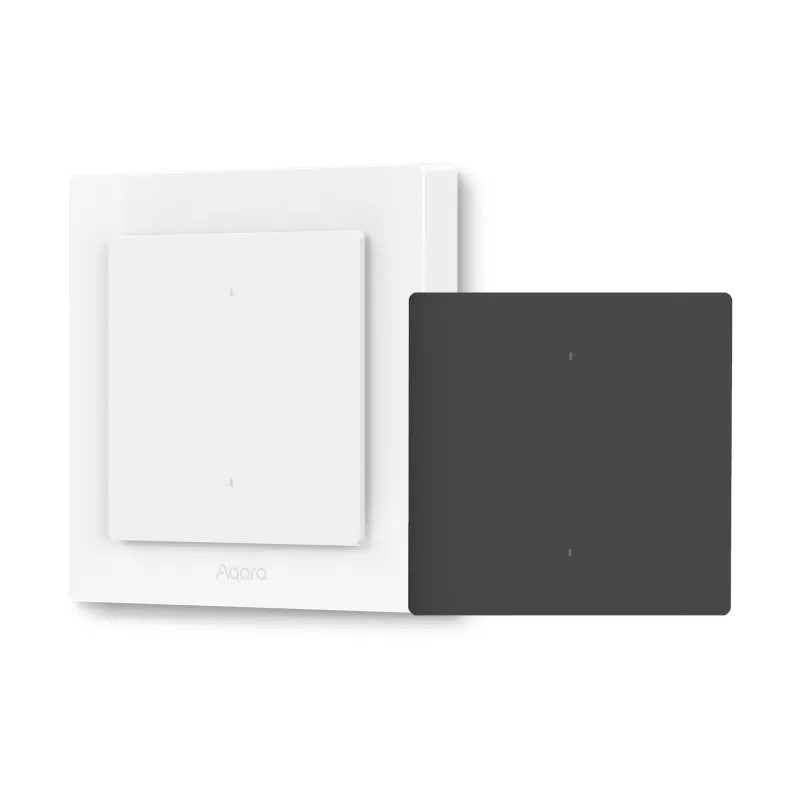 Aqara Light Switch H2 EU - przełączniki w ścianie i do montażu Przełącznik Aqara Light Switch H2 EU – biały i szary model. Inteligentne sterowanie oświetleniem, design Matter/Zigbee.