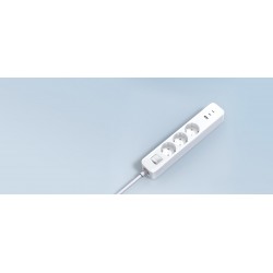 Listwa zasilająca Xiaomi 20W 3 gniazda AC  USB