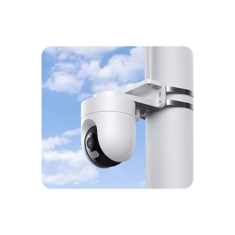 Xiaomi Outdoor Camera CW400 - zewnętrzna kamera IP WiFi 2.5K (1440p) z obrotem 360 stopni, montowana na słupie.