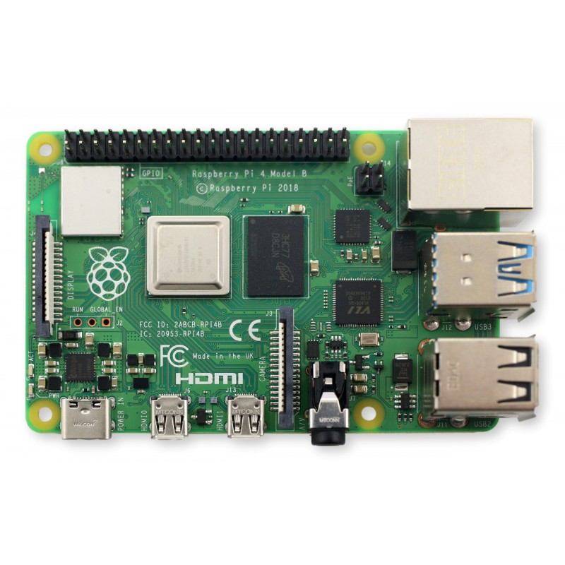Raspberry Pi 4 Model B 8GB RAM - minikomputer WiFi BT