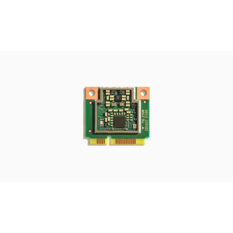 Google Coral Mini PCIe Accelerator – moduł Edge TPU do akceleracji AI. Zielona płyta PCB z kablem PCIe.