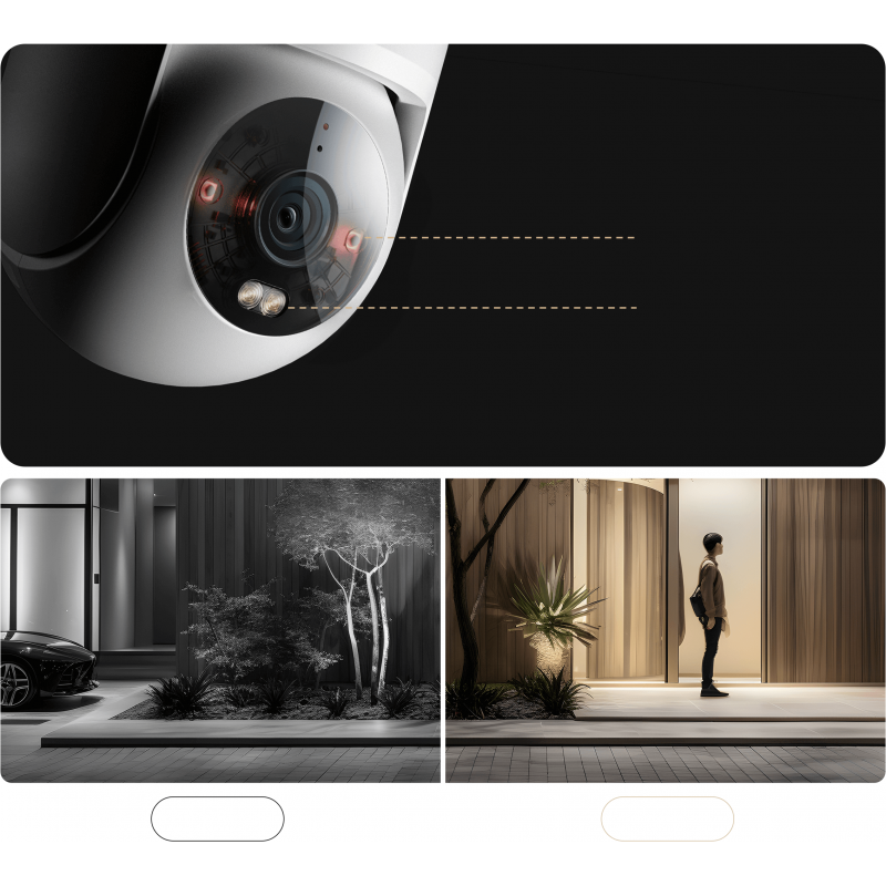 Xiaomi CW300 Kamera Zewnętrzna - Widzenie Nocne Xiaomi Outdoor Camera CW300 – zewnętrzna kamera WiFi 4MP, 2.5K z podczerwienią (IR) do monitoringu domu.