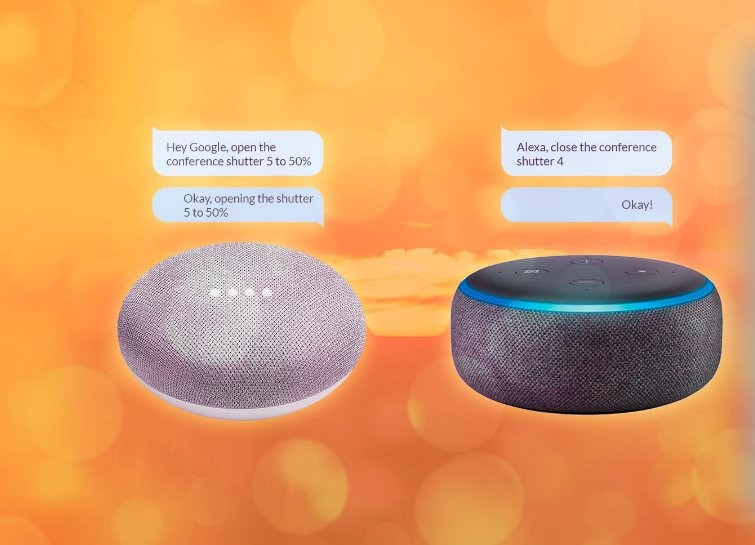 BleBox ShutterBox: sterowanie roletami za pomocą Google Nest Hub i Amazon Echo Dot. Inteligentne głośniki do automatyki domowej.