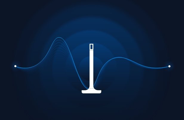 ZWA-2 Adapter ZWave USB - grafika symbolu technologicznego w niebieskich falach, idealny do integracji Home Assistant.