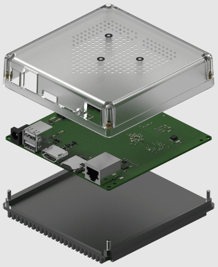 Home Assistant Green - płyta Raspberry Pi Home Assistant Green (NC-GREEN-1175) – płyta główna Raspberry Pi do Smart Home, porty USB, HDMI, Ethernet i chłodzenie.