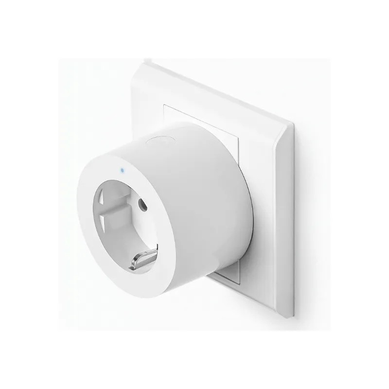 Aqara Smart Plug EU - Biała wtyczka smart home Aqara Smart Plug EU – inteligentna wtyczka do gniazda, zdalne sterowanie, biały design. Nowoczesny wygląd.