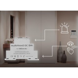 Sterownik WiFi switchBoxD DC DIN - inteligentny podwójny przekaźnik na szynę DIN