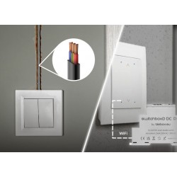 Sterownik WiFi switchBoxD DC DIN - inteligentny podwójny przekaźnik na szynę DIN