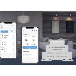 BleBox switchBoxD DIN - inteligentny przekaźnik WiFi 2-kanałowy