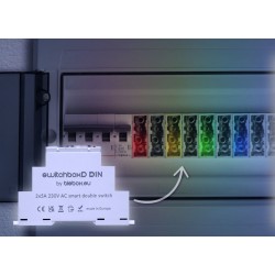 BleBox switchBoxD DIN - inteligentny przekaźnik WiFi 2-kanałowy
