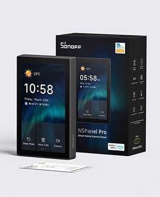 SONOFF NSPanel Pro - Inteligentny Panel Domowy SONOFF NSPanel Pro – inteligentny panel sterowania WiFi/Bluetooth/ZigBee Matter, czarny. Sterowanie oświetleniem i klimatem.