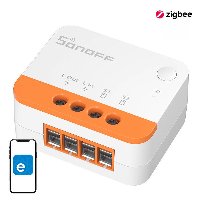 Sonoff ZBMINIL2 – inteligentny przełącznik Zigbee SONOFF ZBMINIL2 - inteligentny przełącznik ZigBee z 4 portami USB, biało-pomarańczowy design. Sterowanie przez aplikację.