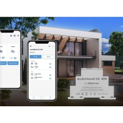 Sterownik WiFi switchBoxD DC DIN - inteligentny podwójny przekaźnik na szynę DIN