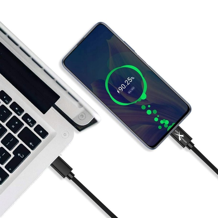 Kabel USB-C 50cm do ładowania laptopa i telefonu z poziomem ładowania 90,25%