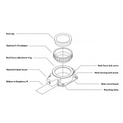 Kamera Raspberry Pi High Quality Camera - 12,3 MP Sony IMX477
