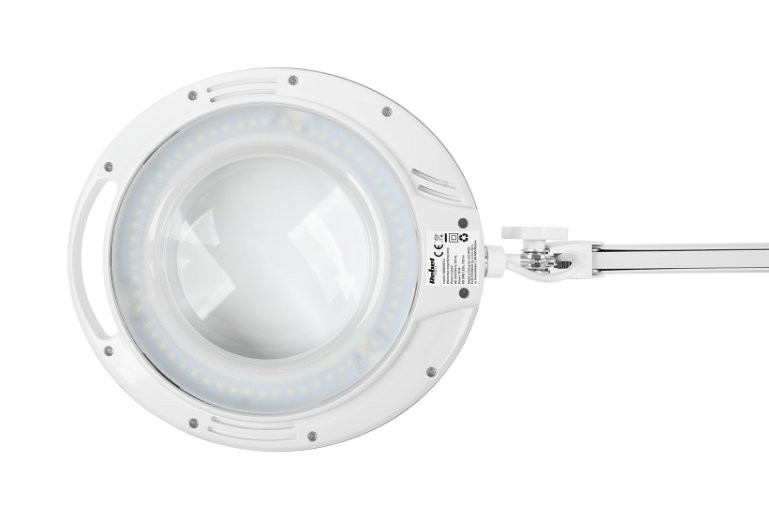 Lampa warsztatowa Rebel 5D 10W z lupą, okrągła lupa z LED lampą