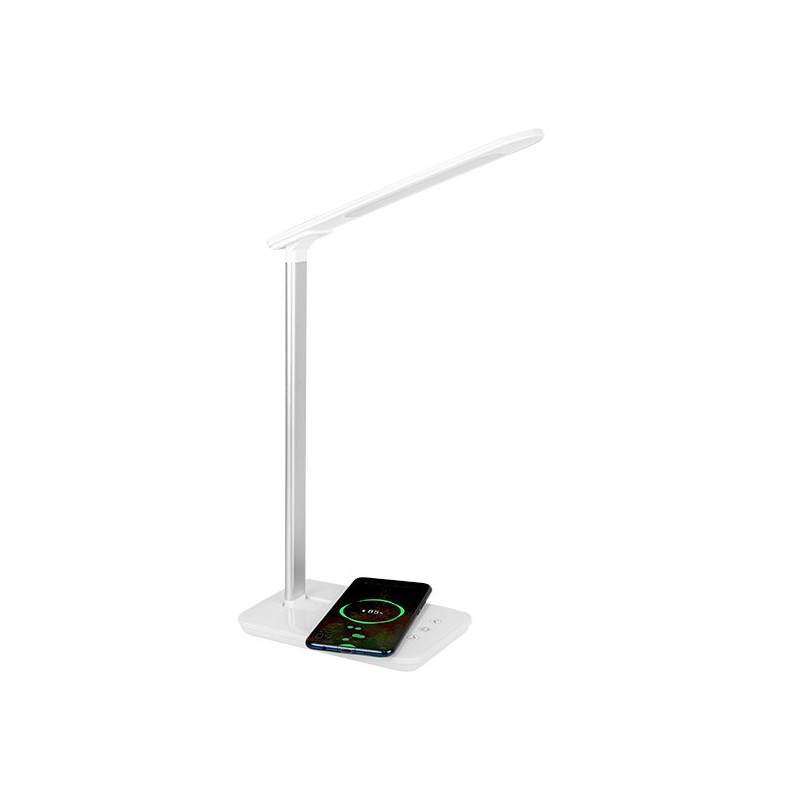 Lampka biurkowa LED z ładowarką indukcyjną Qi LB-06