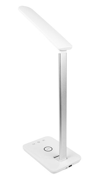 Lampka biurkowa LED LB-06 Lampka LED stołowa LB-06 z ładowarką indukcyjną Qi i regulowanym ramieniem