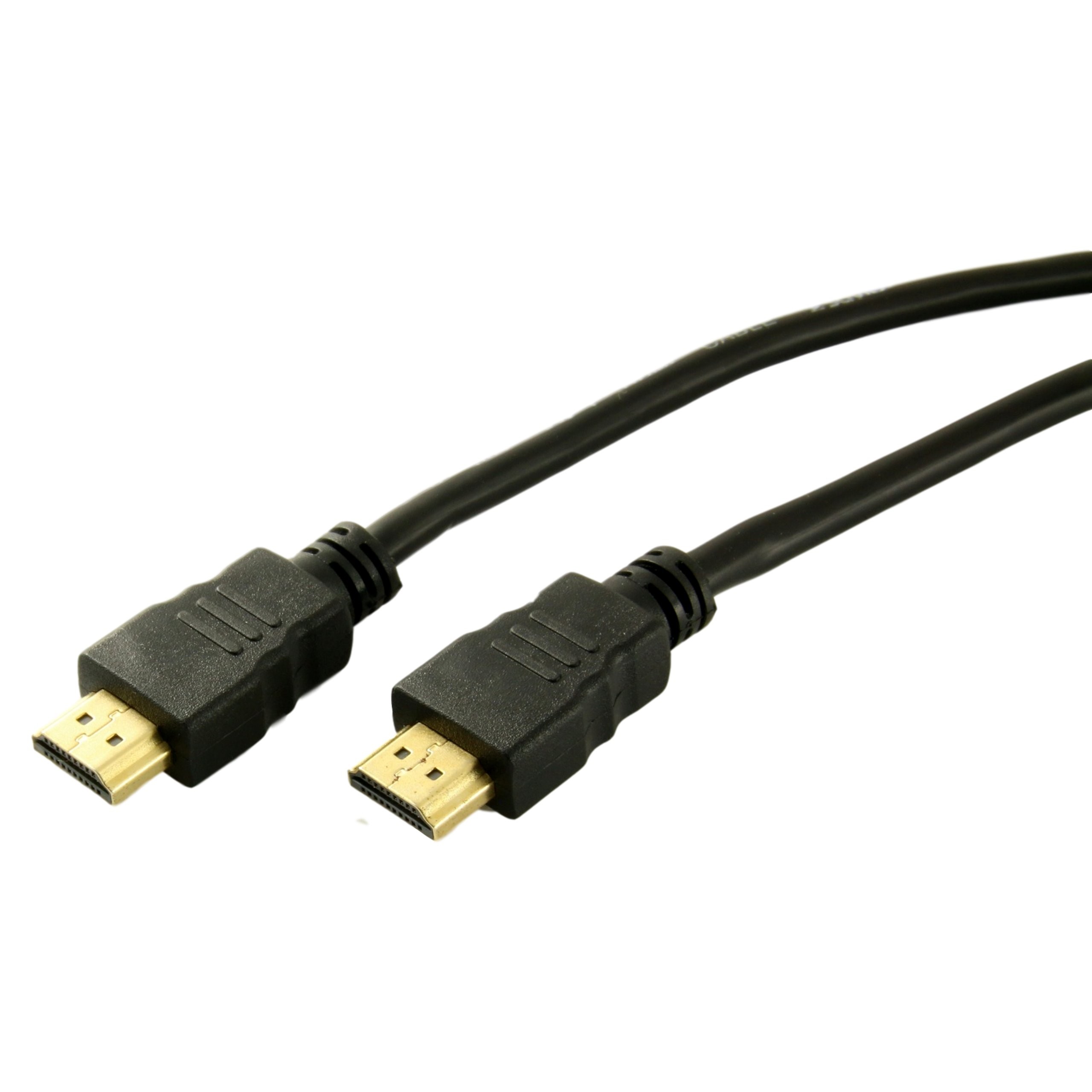 Kabel HDMI-HDMI 3m pozłacany - czarny kabel z dwoma złotymi gniazdami