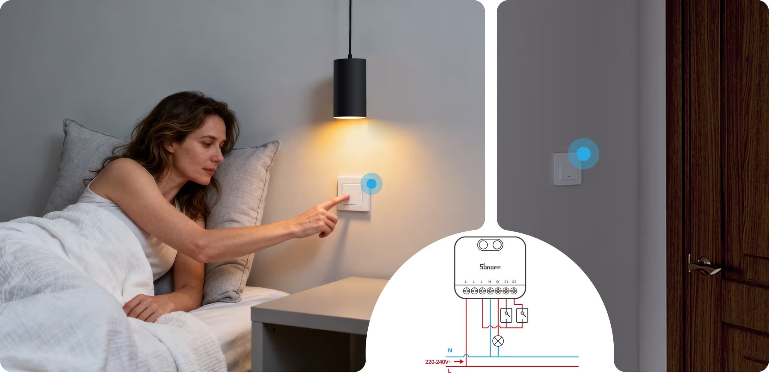 SONOFF MINI-DIM - inteligentny sterownik WiFi Matter do zdalnego sterowania oświetleniem