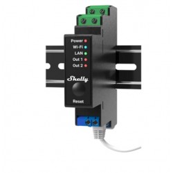Shelly Pro 2PM - przekaźnik WiFi z pomiarem mocy