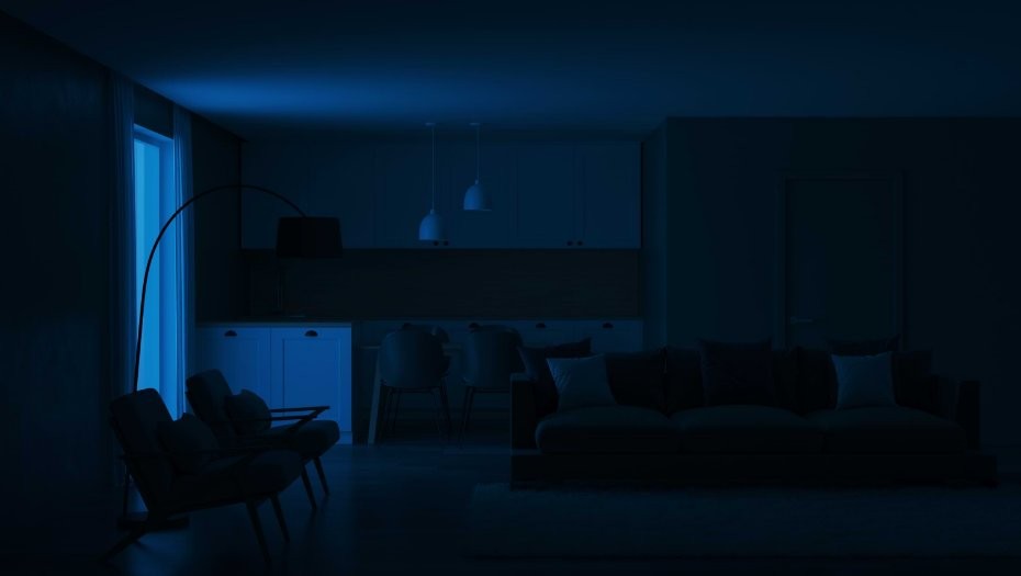 Shelly Pro 2PM - inteligentne oświetlenie LED w wnętrzu mieszkania