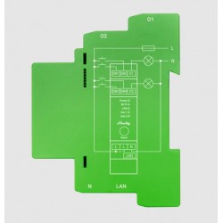 Shelly Pro Dimmer 2PM - inteligentny ściemniacz dwukanałowy na szynę DIN